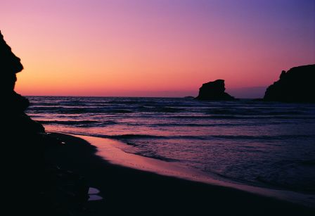 Porthcothan Bay sunset photograph