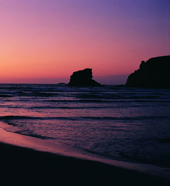 Porthcothan Bay sunset photograph